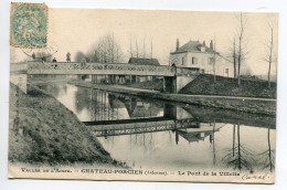 08 CHATEAU PORCIEN Le Pont De Fer De La Villette Vallée De L'Aisne Canal  1906 Timb     D11 2022 - Chateau Porcien