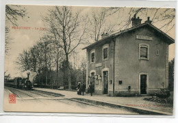 52 PRAUTHOY Le Train Entre En Gare Voyageurs à Quai Voies Chemin De FEr Collection Collin  D12 2022 - Prauthoy