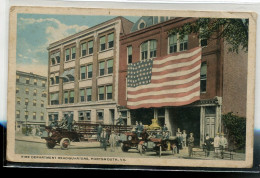 ETATS UNIS PORTMOUTH Fire Department Headquarters Pompiers Et Leurs Materiels Automobile Grande Echelle   D12 2022 - Portsmouth