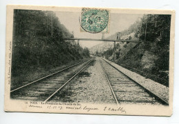 80 POIX De PIcardie Passerelle Du Chemin De Fer Et Voies 1903 écrite Timb  Edit L Caron No 241     D12 2022 - Poix-de-Picardie