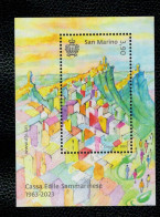 San Marino 2023 - 60° Anniversario Della Cassa Edile Sammarinese 1v In Foglietto Complete Set ** MNH - Unused Stamps