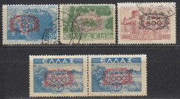 GRIECHENLAND 1946 -  MiNr: 517-529 - 5 Werte  Used - Usati