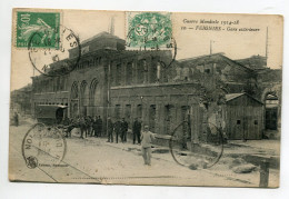 59 FEIGNIES Gare Des Voyageurs Exterieure En Partie Détruite  Fiacre Cheval  Guerre Mondiale 1914 -18  D13  2022 - Feignies