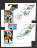 ALLEMAGNE 2002 4 FDC JO DE SALT LAKE CITY  YVERT N°2067/70 - 2001-2010