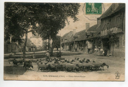 18 CLEMONT PLace Albert Boyer Le Berger Et Ses Moutons Animation 1909 écrite Timb  Edit Auxenfants  D14 2022 - Clémont