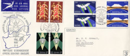 SOUTH AFRICA 1966  AIRMAIL LETTER SENT TO FLENSBURG FDC COVER - Lettres & Documents