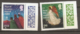 Grande Bretagne 2023 - Christmas - Petit Lot De 2 Timbres Oblitérés Avec QR Code - Zonder Classificatie