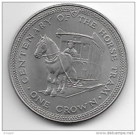 Isle Man Crown 1976 Km 38  Unc - Colonie