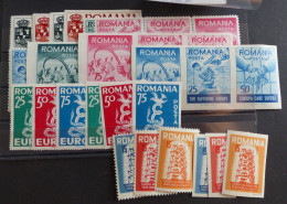 Rumänien 1957  Romana Vignetten Der Gegenregierung  MNH ** Postfrisch       #6242 - Ortsausgaben