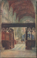 Interior, Holy Trinity Church, Stratford-on-Avon, C.1930s - Salmon Postcard - Stratford Upon Avon