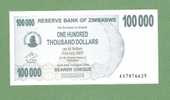 ZIMBABWE P48b  100.000   DOLLARS   1.8.2006 To 31.7.2007  #AS Signature 5  UNC. - Simbabwe