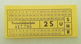Austria-Postautofahrschein-2 S - Europa