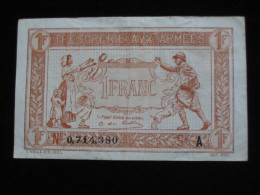 1 Franc - Trésorerie Aux Armées 1917 - A  **** EN ACHAT IMMEDIAT ****   Billet Recherché !!!! - 1917-1919 Trésorerie Aux Armées