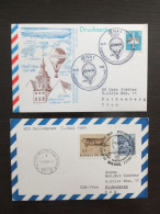 DDR Bund Poland Österreich 2 Covers + 2 Stationeries Ballonpost Balloon Ballon Luftpostausstellung Air Post Exhibition - Other (Air)