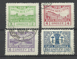 Poland Polen 1918 Przedborz Michel 7 - 10 A O Local Issue Lokalpost - Nuovi