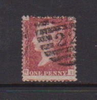 GREAT  BRITAIN    1858    1d  Red    Plate No 78    USED - Gebraucht