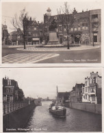 483150Zaandam, Czaar Peter Monument – Wilhelmina Of Groote Sluis. 2 Kaarten. (kleine Vouwen In De Hoeken) - Zaandam