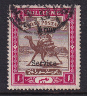 Sdn: 1906/11   Army Service - Arab Postman 'Army Service' OVPT  SG A6   1m   Used - Soudan (...-1951)