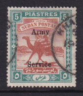 Sdn: 1906/11   Army Service - Arab Postman 'Army Service' OVPT  SG A12   5P   Used - Soudan (...-1951)