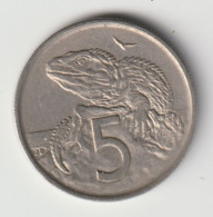 NEW ZEALAND 1967: 5 Cents, KM 34.1 - Nouvelle-Zélande