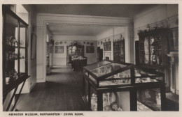 Abington Museum Northampton China Room Old Pottery Postcard - Northamptonshire