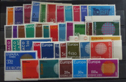 CEPT Jahrgang 1970      MNH ** Postfrisch       #6266 - Lots & Serien