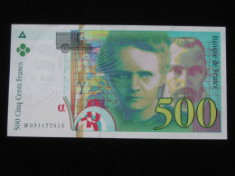 500 Cinq Cent Francs - Pierre Et Marie CURIE  1995 - Billet NEUF !   **** EN ACHAT IMMEDIAT **** - 500 F 1994-2000 ''Pierre Et Marie Curie''