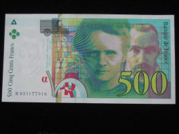 500 Cinq Cent Francs - Pierre Et Marie CURIE  1995 - Billet NEUF !   **** EN ACHAT IMMEDIAT **** - 500 F 1994-2000 ''Pierre Et Marie Curie''