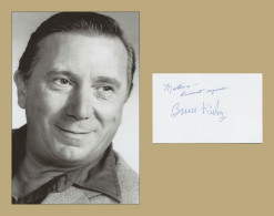 Bruce Kirby (1925-2021) - American Actor - Signed Card + Photo - Acteurs & Comédiens