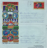 AUSTRALIA 1979 AEROGRAMME SENT TO DENMARK - Cartas & Documentos