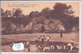 ST-NAZAIRE- PLAGE DE PORSAY- ENFANTS CHERCHANT DES COQUILLAGES - Saint Nazaire