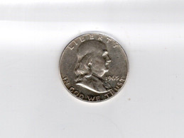 USA - Pièce 1/2 Dollar Franklin Half Dollar Argent 1963 TTB/VF  KM.198 - 1948-1963: Franklin