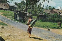 Malaysia -Sarawak , Dayak Bamboo Cutter 1971 - Malaysia