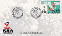 SOUTH AFRICA 1994 NATIONAL SENIOR SCOUT ADVENTURE COMMEMORATIVE CARD - Lettres & Documents