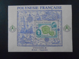 POLYNESIE YT BF 12 EXPOSITION PHILATELIQUE "STOCHOLMIA 86"** - Blocks & Sheetlets