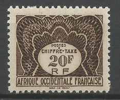 AEF TAXE N° 9 NEUF** LUXE SANS CHARNIERE / Hingeless / MNH - Other & Unclassified