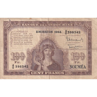 Billet, Nouvelle-Calédonie, 100 Francs, 1942, Undated (1942), KM:46b, TB - Nouvelle-Calédonie 1873-1985