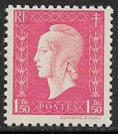 Yvert 691 1 F 50 Groseille - ** - 1944-45 Marianne De Dulac