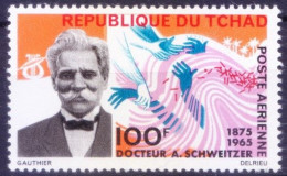 Chad 1966 MNH, Dr. Albert Schweitzer, Nobel Peace Laureate, Medical Missionary - Albert Schweitzer