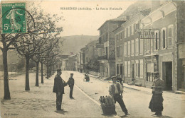 SERRIERES - La Route Nationale, Garage De L'hotel Cuminal. - Serrières