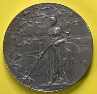 Belle Médaille Centenaire De La Levée Du Siège De Lille 1792-1892 -  RIVET Maillechort (aspect Argenté) - Other & Unclassified