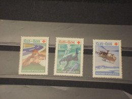 FINLANDIA - 1966 CROCE ROSSA 3 VALORI - NUOVI(++) - Unused Stamps