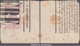 2c Journaux N° 1 Oblitéré TB Sur Fragment (cote +++85€) - Zeitungsmarken (Streifbänder)
