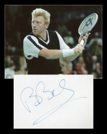 Boris Becker - German Tennis Player - Early Signed Album Page - Paris 1986 - COA - Sportief