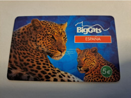 SPAIN/ ESPANA/ € 5,- / BIG CATS/ LEOPARDS    Nice  Fine Used   PREPAID   **16007 ** - Basic Issues