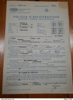 1921/1954 LOTTO VECCHIE POLIZZE ASSICURAZIONE - ROMA FERRARA MANTOVA BIELLA - Banque & Assurance