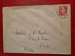 LETTRE 1948 POSTE AUX ARMEES POUR SELESTAT - Altri & Non Classificati