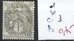 CRETE FRANCAISE 1 * Côte 3 € - Neufs