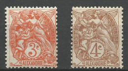 ALEXANDRIE N° 21 Et 22 NEUF*  CHARNIERE /  Hinge / MH - Ungebraucht