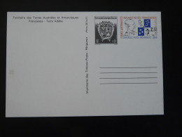 Entier Postal Stationery Card 2.30F Douguet + 0.10 TAAF - Postal Stationery